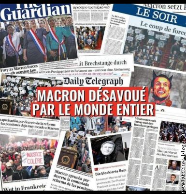 Macron sous le feu des critiques de la Presse internationale