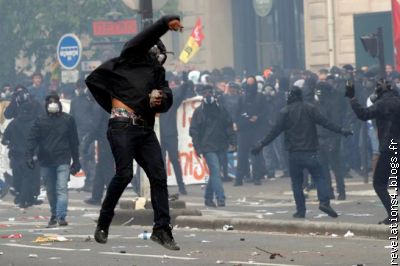 Black blocs à l'action, 01/05/18, Paris