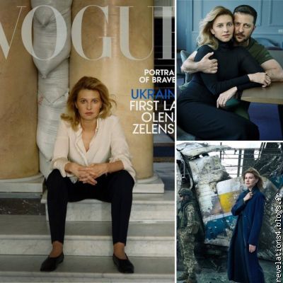 Zelensky et sa compagne à la Une de " Vogue "