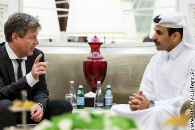 Le ministre allemand  de l'Economie au Qatar