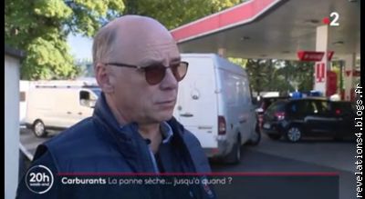 Reportage pénurie carburants Jt France2 du 07/10/22