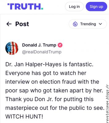 Réaction de Trump, interview Jane Halper-Hayes sur GB news