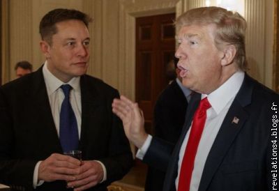 elon Musk au côté de son ami donald Trump