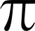 symbole Pi ( 3,14 )